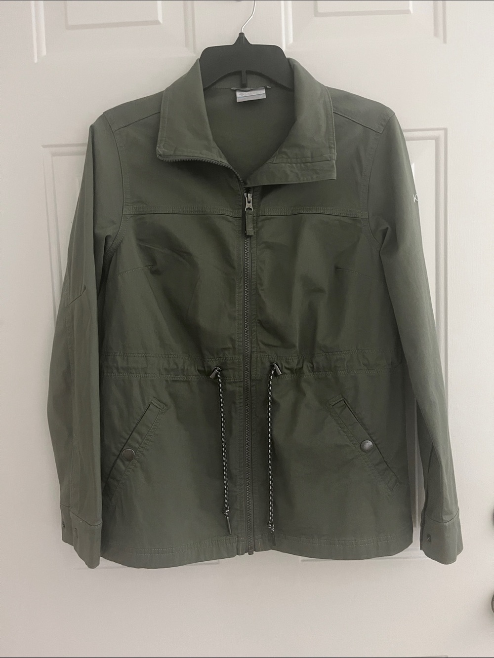 Columbia Olive Drawstring Utility Jacket - Women XS new
